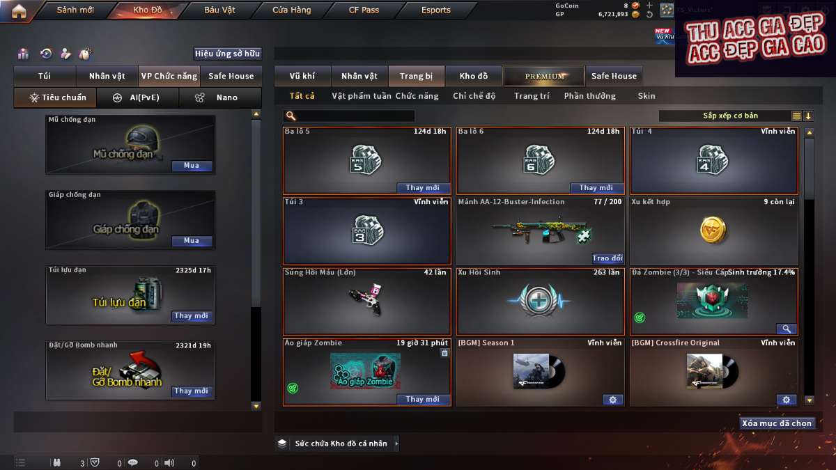 shop acc cf uy tin gia re